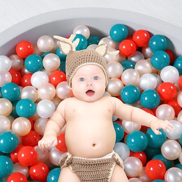 HEOPEIS SOFT PLASTIC BALL PIT BALLS, 100 200 500PCS PLASTIC BALLS FOR KIDS, CRUSH PROOF STRESS BALLS FOR BABY TODDLER BALL PITS PLAY TENT, POOL,BIRTHDAY PARTY DECORATION