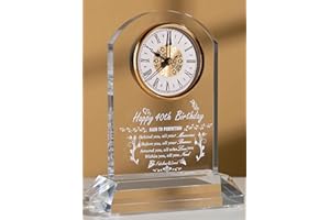 DEEWISH Happy 40th Birthday Gift Idea for Women Men, 40 Year Old Birthday Present Clock for Her Him Husband Wife Dad Mom Couple Friends Home Decoration