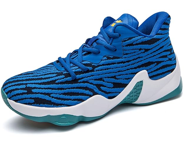 SINOES Unisex Basketball Schuhe Turnschuhe Sportschuhe High-Top Outdoor Laufeschuhe Sneaker Atmungsaktiv Anti-Rutsch Trainers