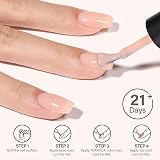 TOMICCA Nude Gel Polish Nude Pink Jelly Nail Polish 3D French Manicure view 3