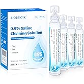DrosoKing 0.9% Normal Saline Solution, Sterile Sodium Chloride, 20 x 15mL | Sterile, Clean Formula, No Preservatives, No Added Fragrance, Single-Use Vials, Total 300ml /10.56 FL OZ