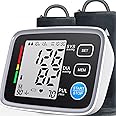 ALPHAGOMED Upper Arm Blood Pressure Monitor for Home Use 2 Cuff Sizes, 9-17'' & 13-21''Extra Large BP Cuff Automatic Digital Blood Pressure Machine 2 Users 180 Memories USB Cable 4 AA Batteries