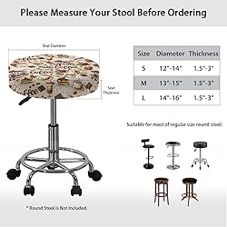 LJMKZJN 2 Pack Chocolate Coffee Stool Seat