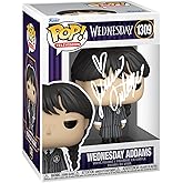 Jenna Ortega Wednesday Addams #1309 Facsimile Signed Reprint Laser Autographed Funko POP! TV Addams Family Figurine with Protector Case