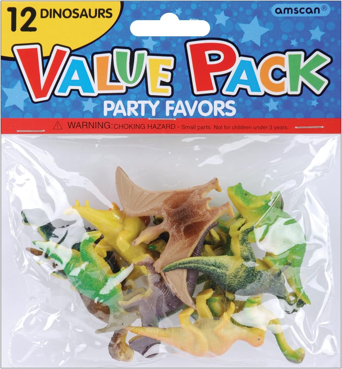 Pack of 12 Dinosaur Model Figures