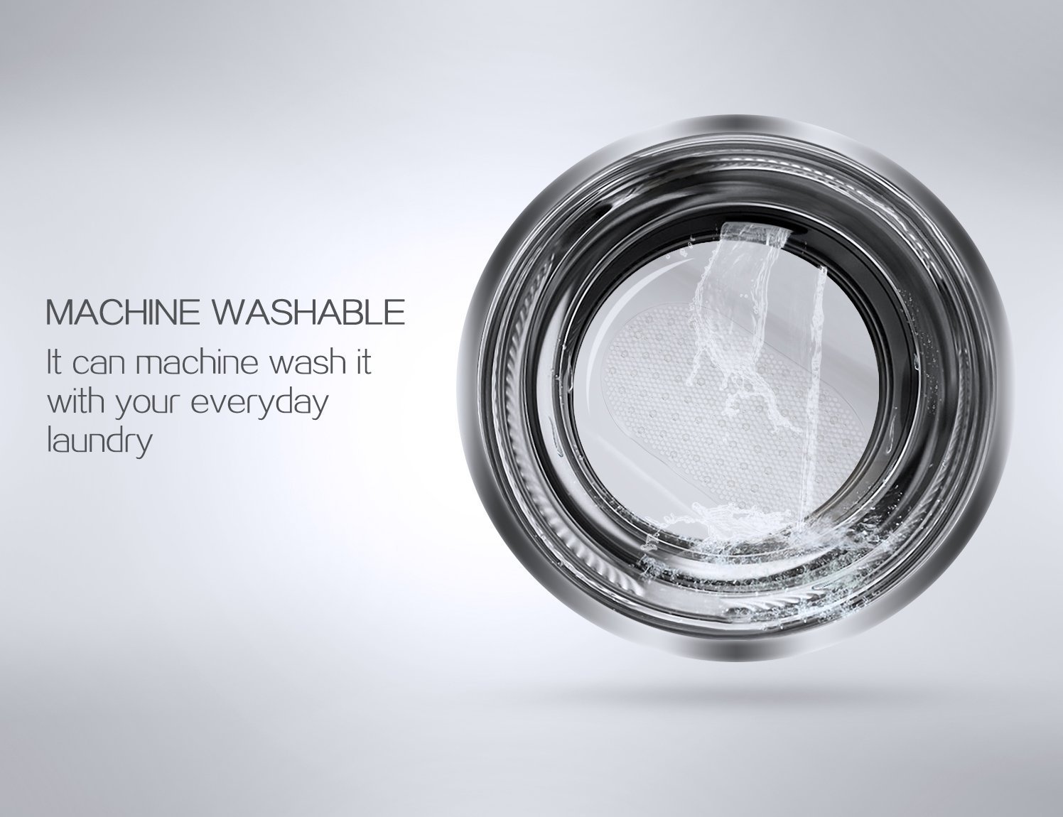 Bligli Bath, Shower, and Tub Mat, Antibacterial, BPA, Latex, and Phthalate Free, Long Enough, Machine Washable, Highest Quality Materials (Clear: Rectangle 15.35\'\' x 27.17\'\')