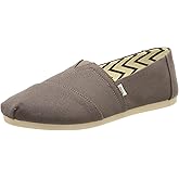 TOMS womens Alpargata Loafer Flat, Grey, 8.5 US