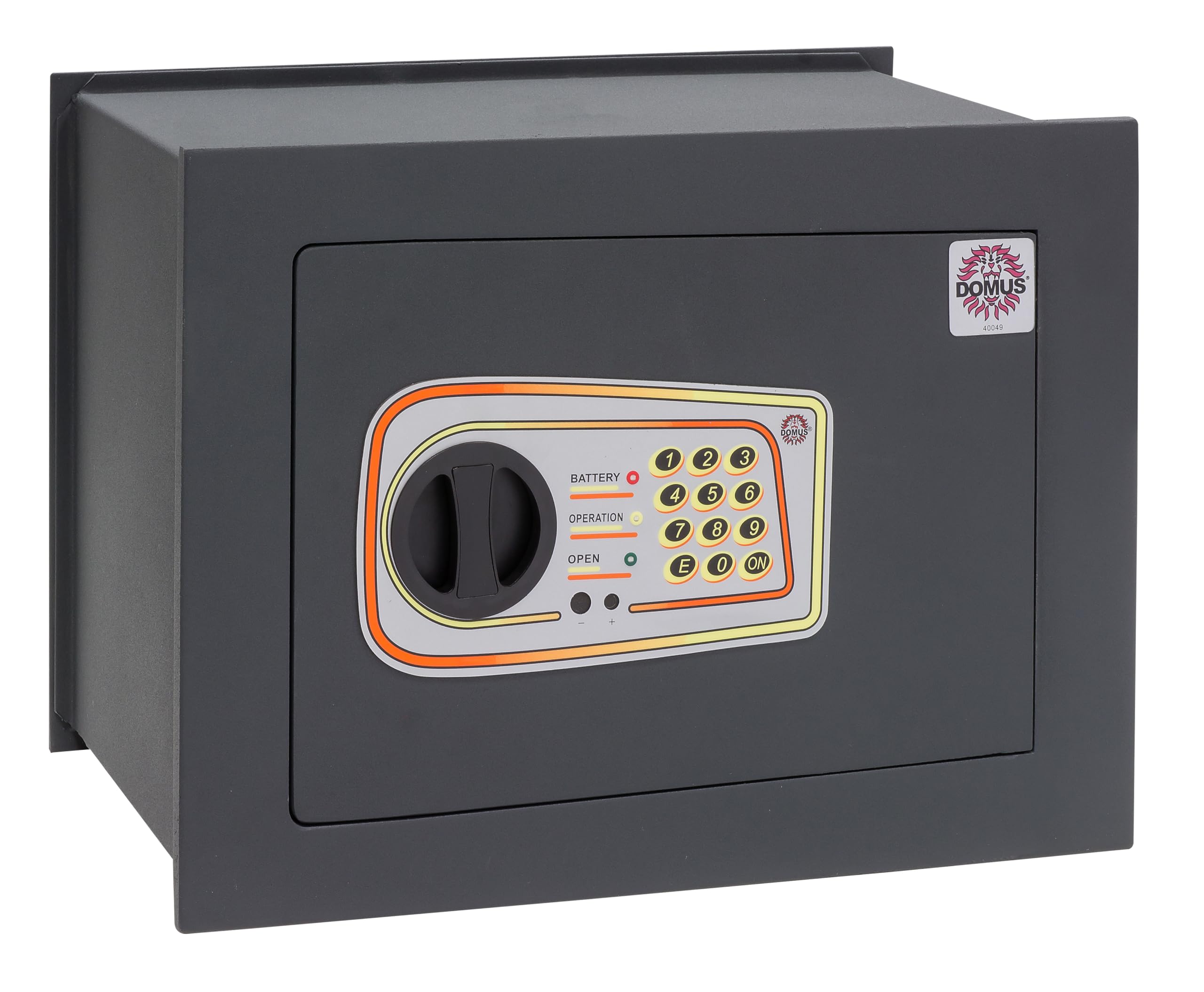 Domus DL/4 Wall Safe with Electronic Lock, Dark Grey