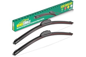 WINDSMILE Windshield Wiper Blades,Car Wipers Blade 26X18 Inch with Premium Rubber and Stable Base Design,OEM Quality Wiper Clear Quiet and Durable Auto Replacement Windshield Wipers for All-Season Use