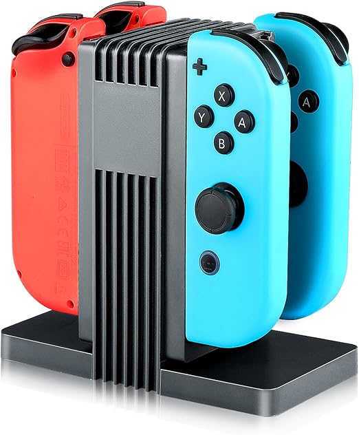 Amazon Eltd Nintendo Switch Joy Con コントローラー 充電器 充電ホルダー チャージャー 任天堂 スイッチ Joy Con 充電チャージャー 置くだけ充電スタンド 充電指示ランプ付き ゲームキューブ