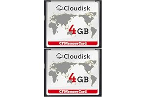 Cloudisk 2X Compact Flash 4GB CF Memory Card Performance For Vintage Digital Camera (2PCS 4 GB)