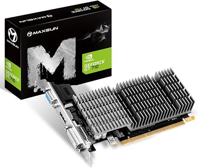 maxsun NVIDIA GeForce GT 710 2GB DDR3 Graphics Card Low Profile Silent Fanless