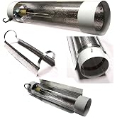 DL Wholesale 6'' Air-Cooled Cool Tube Reflector - MH &amp; HPS Compatible (250W&ndash;1000W)