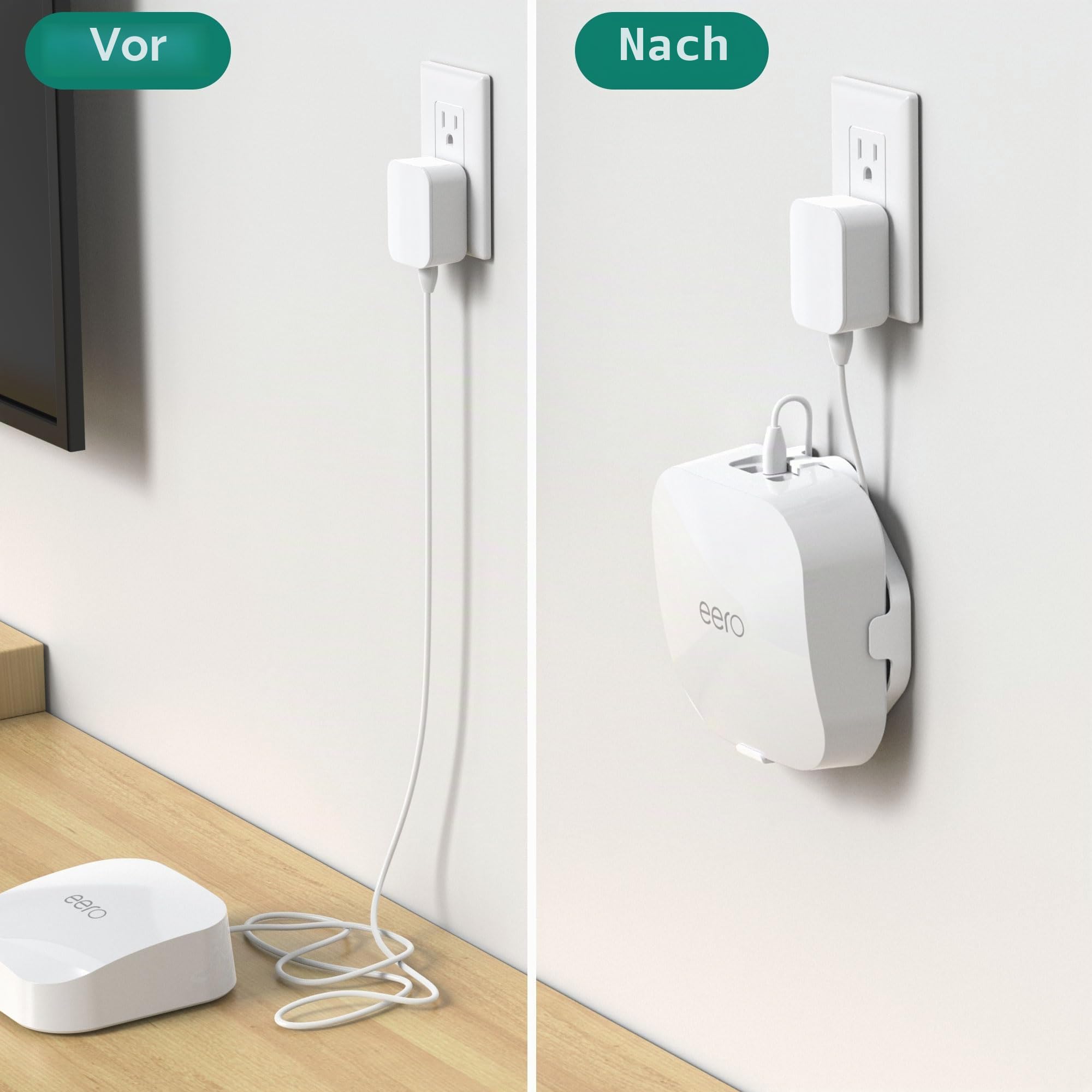 HomeMount Wandhalterung für eero Pro 6/6e – Kabelmanagement, 1 Stück 4