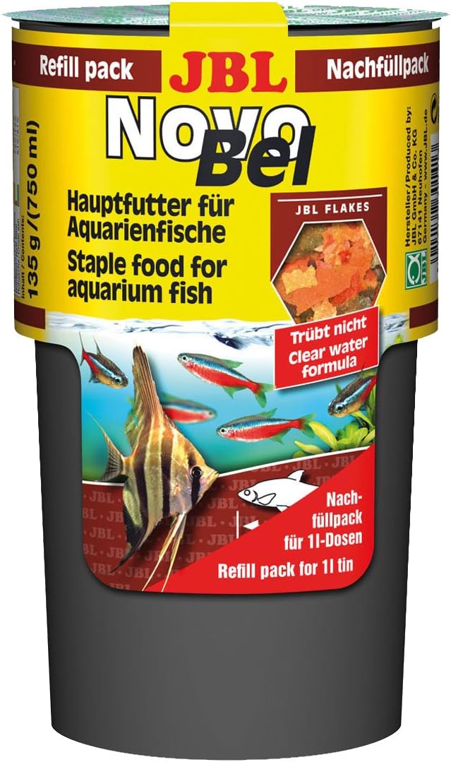 JBL NovoBel Refill 130g, Main food flakes for all aquarium fish