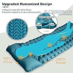 MEETPEAK Camping Sleeping Mat, Inflatable Sleeping