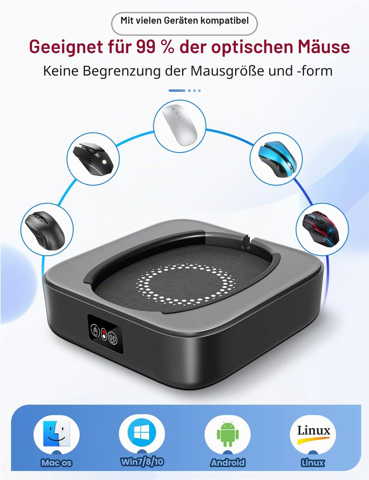MEATANTY Mechanischer Mouse Jiggler mit LED-Display und Timer 6