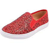 FEVERSOLE Women's Fashion Slip-On Sneaker Casual Flat Loafers