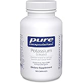 Pure Encapsulations Potassium (Citrate) - Essential Electrolyte Supplement to Support Nerve & Muscle Function, Adrenals, Hormones, Heart Health & Energy* - Potassium Citrate Capsule - 180 Capsules