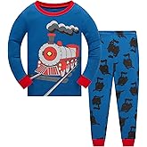 Little Boy Space Pajama Set 100% Cotton Dinosaur Sleepwear Long Sleeve Pjs 3-7T