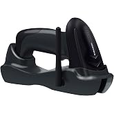 NADAMOO Wireless Barcode Scanner with USB Cradle Charging Base 328Ft Long Transmission Handheld 1D Cordless Laser Barcode Reader Portable Bar Code Scanning for Retail Supermaket Warehouse