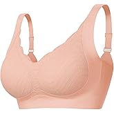Wireless Support Bra Full Coverage Padded Push Up Anti Sagging Comfortable Seamless Lace Bras No Underwire