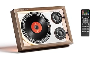 Portable CD Players for Home, Retro Photo Frame Music Player, 5.4 Bluetooth Speaker FM Radio, Retro CD Player with Speakers L