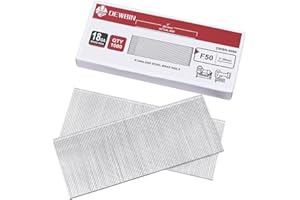 DEWBIN 18 Gauge Stainless Steel Brad Nails, 1000 Counts 2-Inch 18GA Brad Nails, Nail Gun Nails for Pneumatic, Electric Brad Nailer Gun