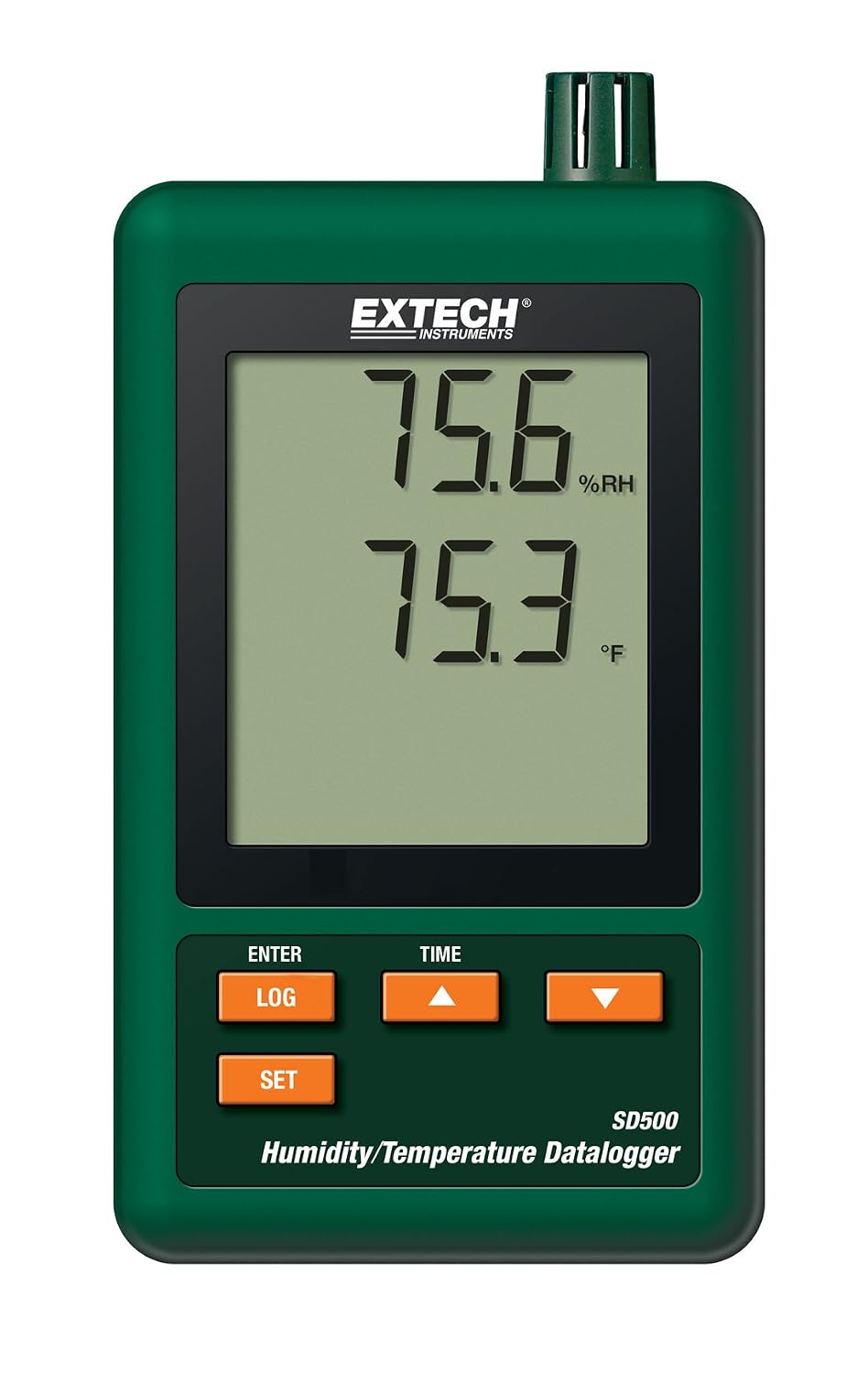 Extech SD500 Humidity and Temperature Data Logger, grün