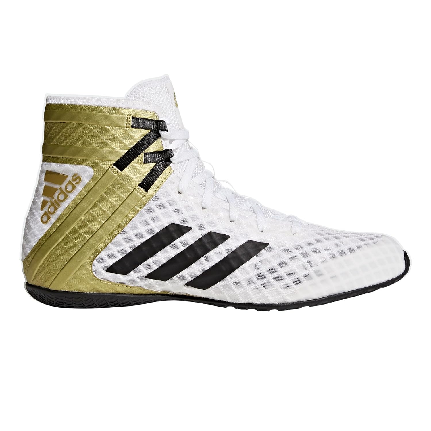 nike white and gold wrestling shoes