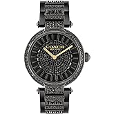 Coach Cary Watch for Women - 2H Quartz Bracelet Watch with Crystals on The Dial - Water Resistant 3 ATM/30 Meters - Gift for Her - Timeless Elegance, Perfect for Day or Night - 34mm
