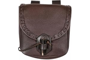 Mythrojan Belt Pouch Viking Leather Belt Bag Medieval Belt Bag Renaissance Costume Accessories LARP Waist Bag Cosplay Coin Purse Antique Vintage Coin Pouch