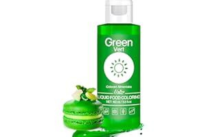 LIMINO Food Coloring - Vivid Food Coloring for Baking, Cake Decorating, Cookie, Fondant, Macaron - Liquid Tasteless Food Color Dye for Airbrush, DIY Slime Making and Crafts - 6 fl.oz / 160ml (Green)