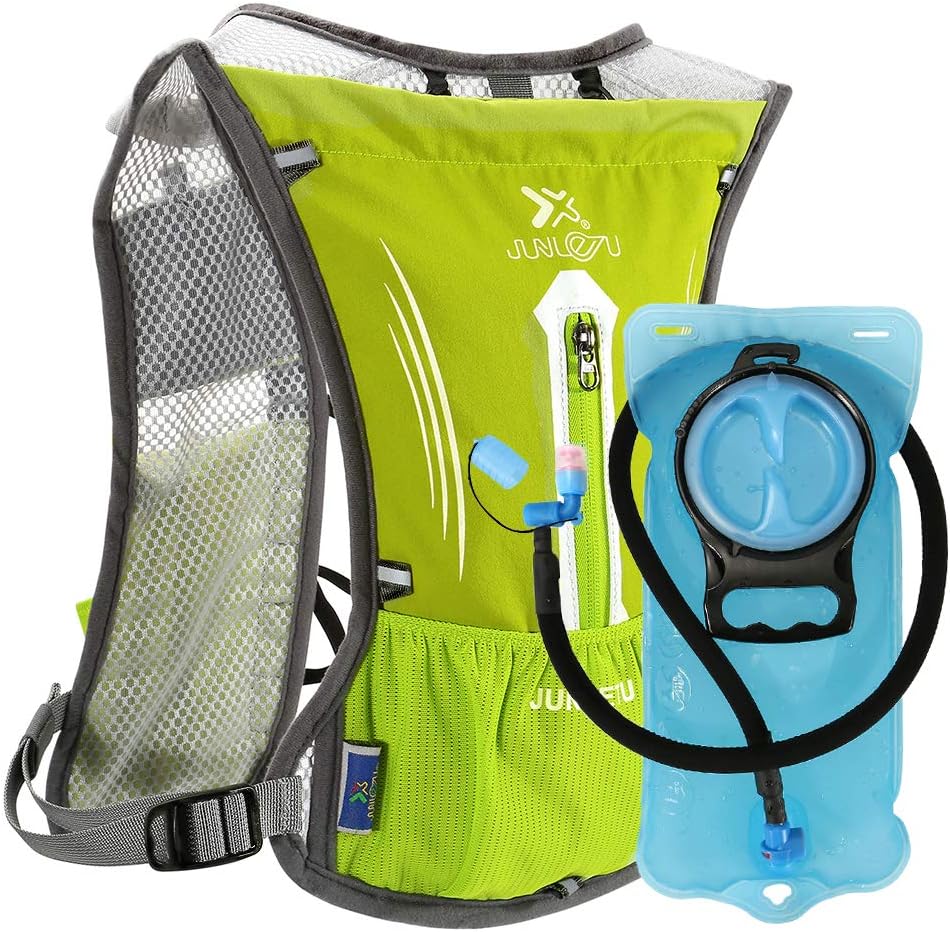 Yerwal 7L Hydration Backpack Vest Big Capacity and Lightweight,with 2 litre/70oz Water Bladder Included,fit for Marathon Running Hiking Cycling Climbing