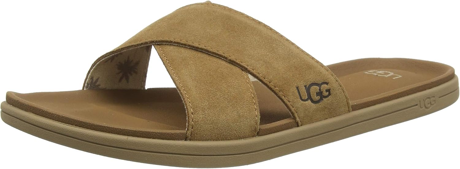 ugg tan brookside slide sandals