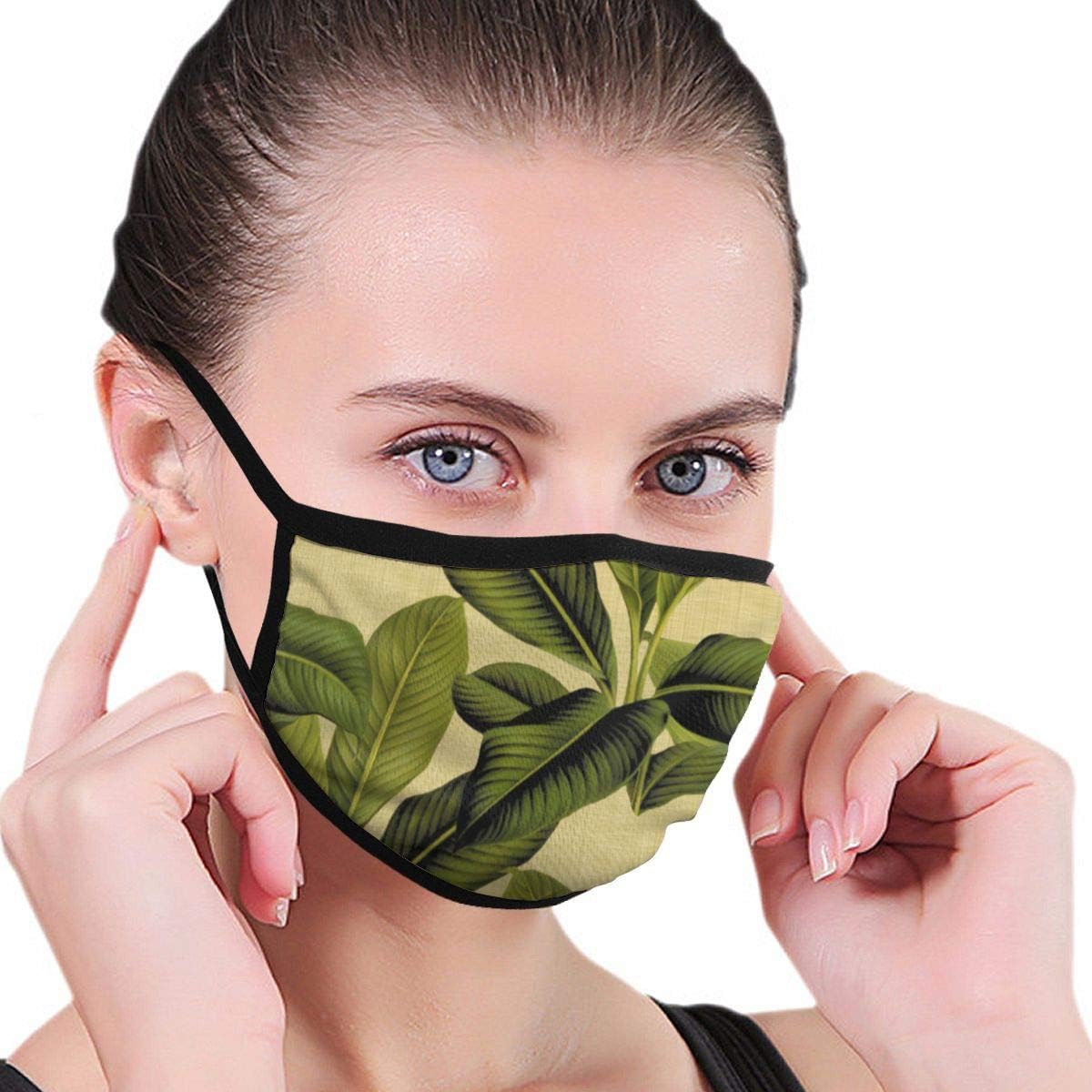 Dust Face Mask for Dust Mouth Mask Palm In Palm ~ Trianon Cream Linen Face Masks Cover Anti-Dust Mask