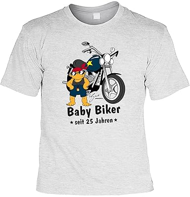 Lustiges Geburtstagsgeschenk 25 Jahre Biker Herren T Shirt