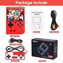 Huunad Handheld Game Consoles, T-C Charger Prot
