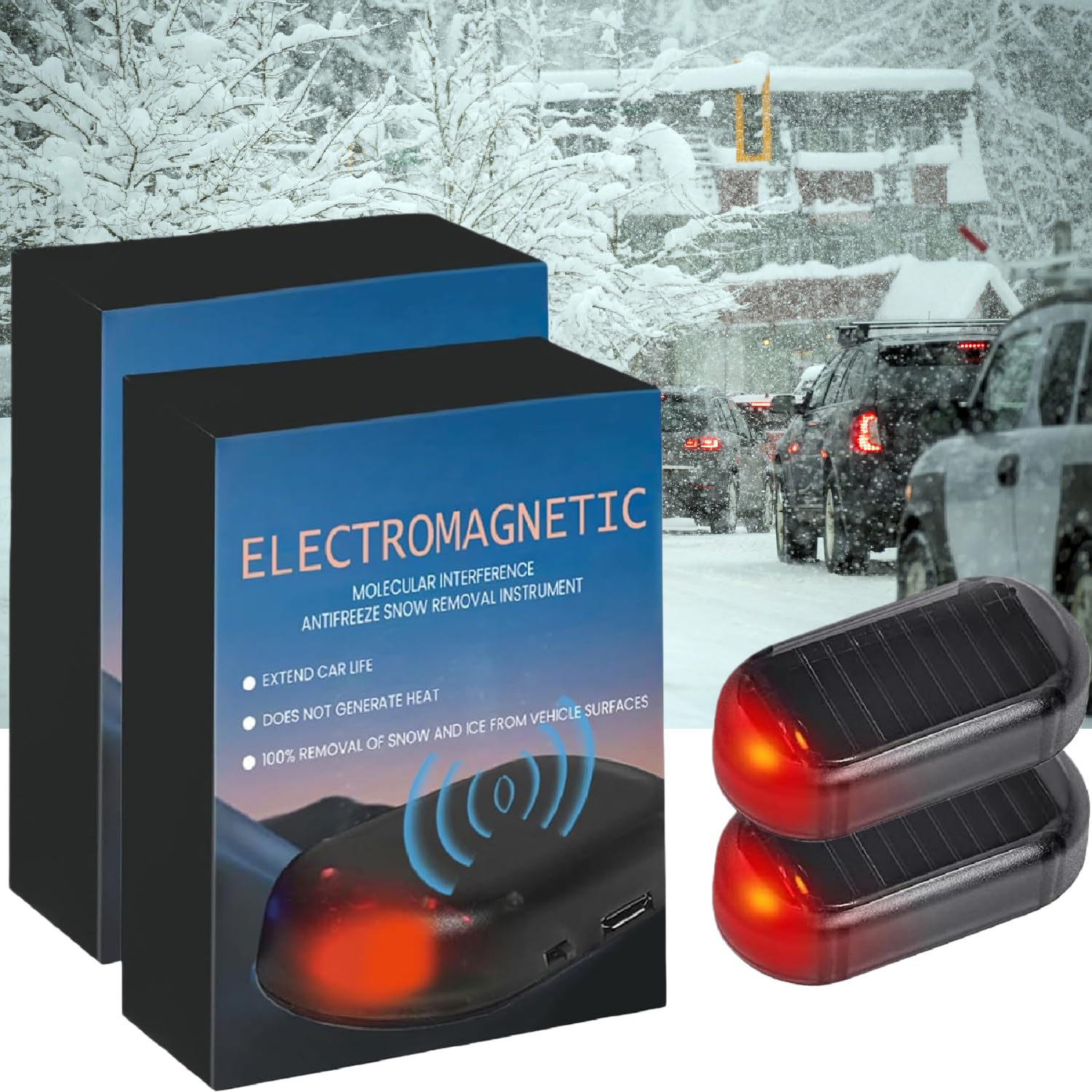 Photo 1 of  Pcs Anti-Freeze Electromagnetic Car Snow Removal Device, 2026 New Electromagnetic Snow Removal, Car Interference Antifreeze Instrument for Vehicle Surfaces