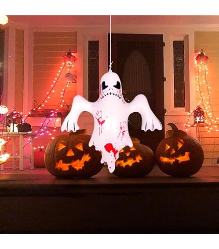 Spirit Halloween Ghost Face Drip Flag – Offizielle Horror-Deko, 91x152 Cm, Polyester