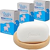 Goat Milk Soap Bar for Sensitive Skin – Natural Moisturizing Face & Body Soap, Gentle Cleanser for Dry Skin, Jasmine Scent, 3.5 oz (3 Pack)