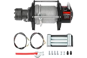 YeeJinHong Hydraulic Winch 20,000LBS,1/2"x78FT Steel Cable - BMR80 Motor, 36:1 Gear Ratio - Great for Wreckers, Trailers & Vehicle Recovery (78FT Steel Rope/20,000 LBS)