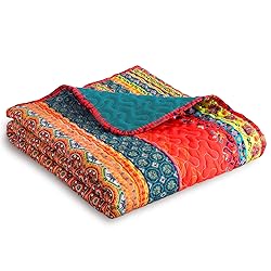 Exclusivo Mezcla Reversible Microfiber Boho Striped