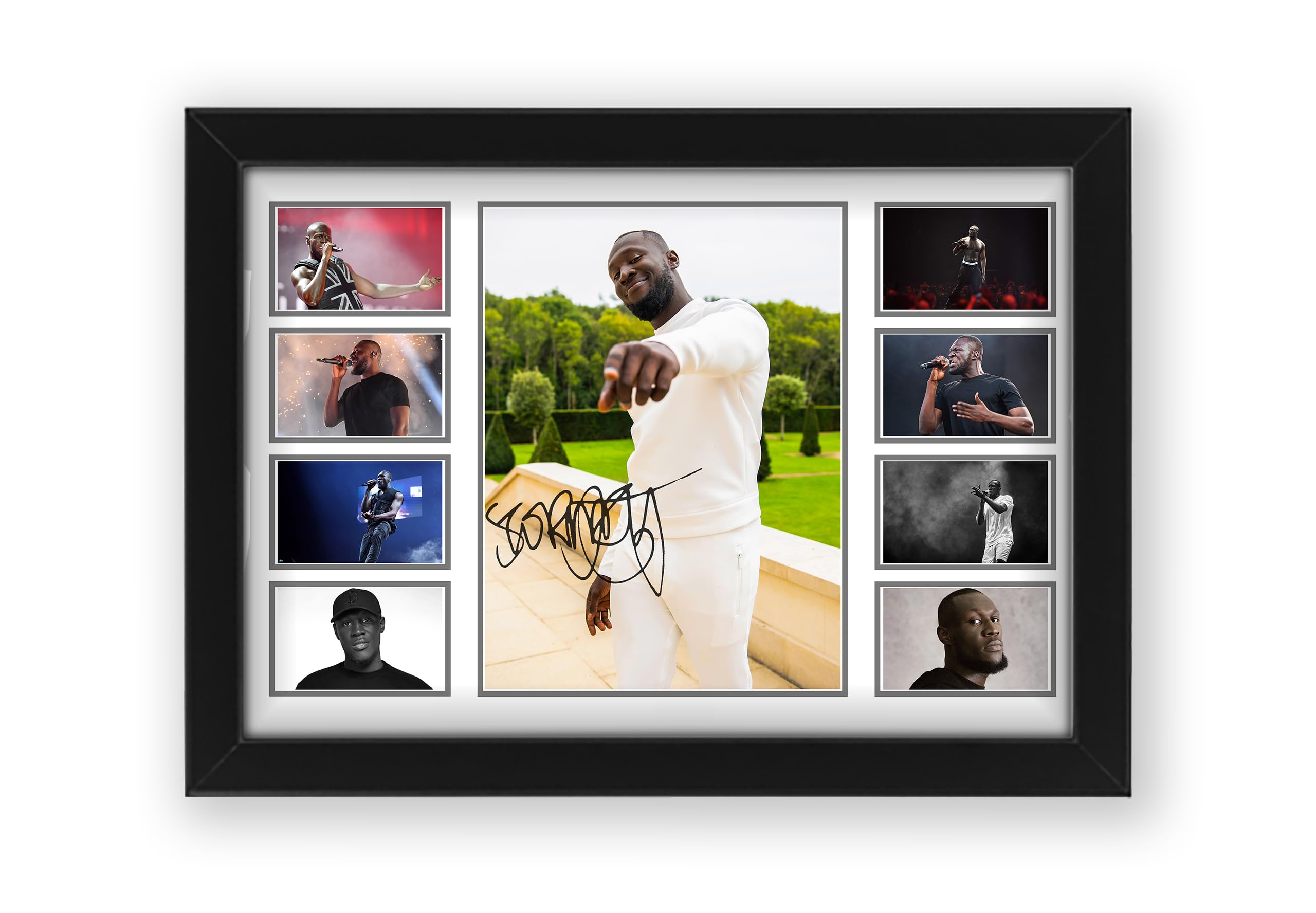 Stormzy Signed Poster Print - Limited Edition Autograph Fan Gift – Collectible Memorabilia Merchandise (Framed A3 (30x40cm))
