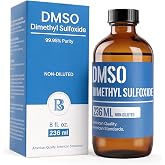 DMSO-8 oz, Non-diluted 99.95% Pure Liquid | In Premium Amber Glass Bottle, Undiluted &amp; Odorless, High Quality Low Odor Liquid