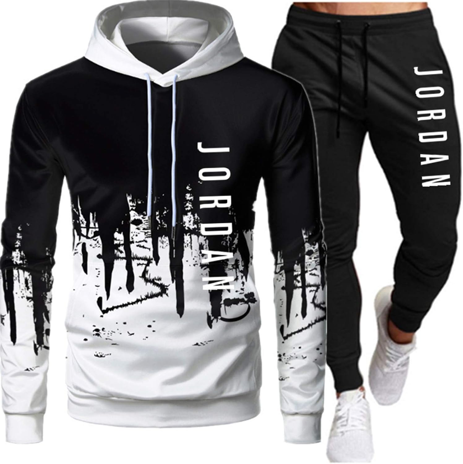 Jordan Tracksuit for Men, Casual Sweatshirt Hoodie Sportswear 2Piece