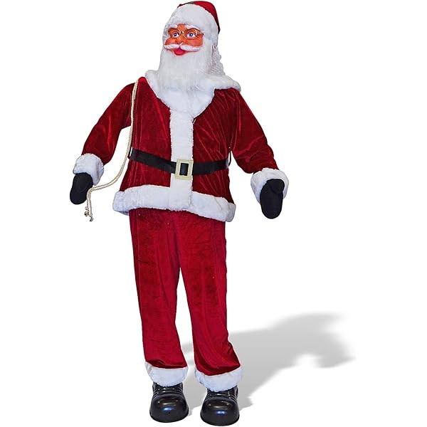 5.8 Ft Holiday Time Animated Dancing Singing Santa Christmas Prop