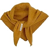 Wendyfull Triangle Scarf for Women Knitted Wool Headscarf Cashmere Feel Y2K Downtown Girl Aesthetic Streetwear Accessories