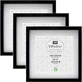 YiPinYin 10x10 Inch Photo Frame Set of 3 with Mount 8x8 Inch Display