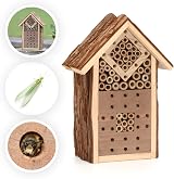 CKB LTD Small Natural Wood Bark Insect Bug Hotel for Bees & Ladybirds view 8